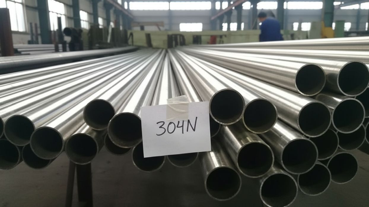 304N Kalite Çelik Çekme Paslanmaz Boru Stok Sahası