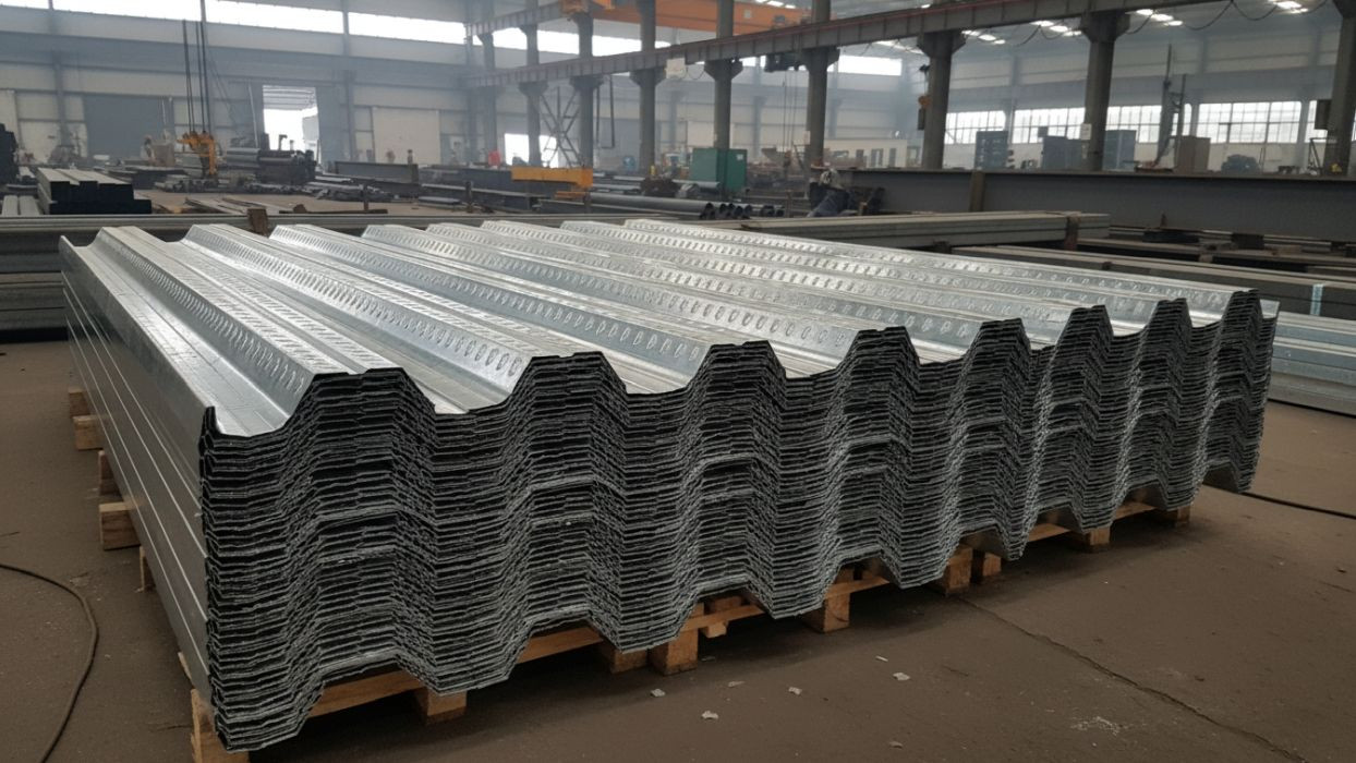 Beton Altı Kompozit Trapez Sac Uygulaması